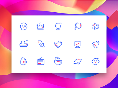 icon animation bubbles buttons design drop fire icon illustration set web website