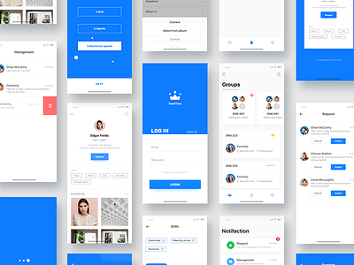 Group App UI by Jay-z for RaDesign on Dribbble