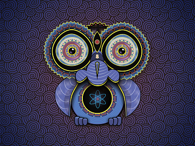 Purple owl