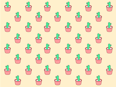 Cactus ai cactus cute illustrator isometric pattern
