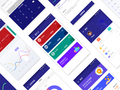 Financial App Concept android app design financial fintech interface material transaction ui