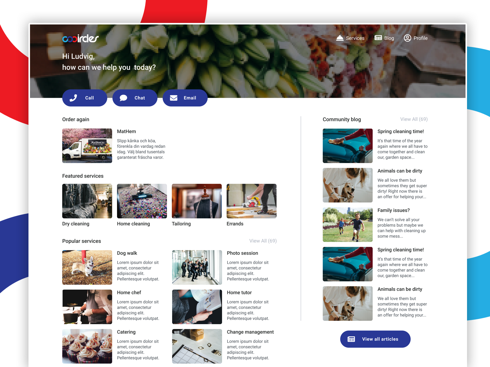 Circles Website Design By Ludvig Odin Hestvik On Dribbble