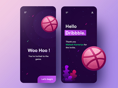 Hello Dribbble first shot hello dribbble ui