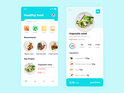 healthy food app