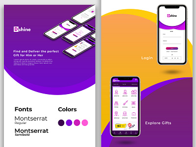 Gift App With Online Delivery design gift app inspiration ui ux web