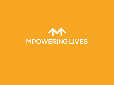 Mpowering Lives4 arrow brand brilliant design flat graphic identity illustration logo minimal power vector