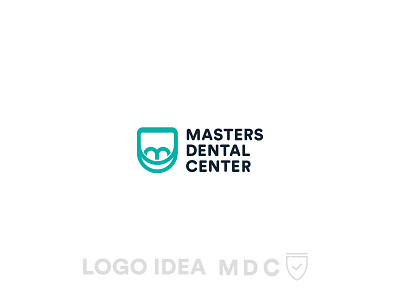 MDC app brand branding brilliant center dental dentist identity illustration logo typography vector