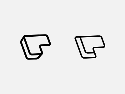 PL logo concept brand branding brilliant design art flat icon identity lettermark lettermarklogo logo logotype p logo typography vector