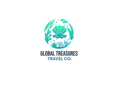 GOLBAL TREASURES brand branding graphic graphic design green illustration logo logo design sea seal vector