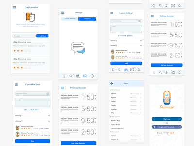 Pharmacy appdesign application graphic pharmacy ui userinterface ux