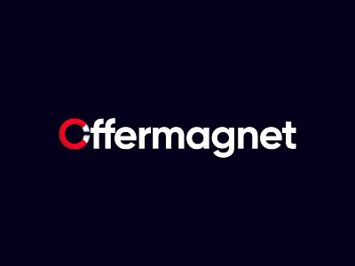 OfferMagnet brand good idea identity logo magnet negative space offer ui