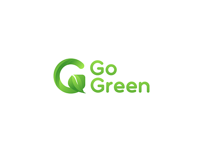 go green brand brilliant compound icon identity illustrator letters logo matching type typography