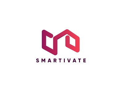 Smartivate brand brilliant compound icon identity illustrator letters logo matching type typography