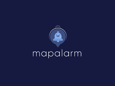 Mapalarm Logo app brand branding brilliant design flat graphic icon identity illustration illustrator letters logo matching minimal type typography ui ux vector