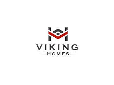 Viking Home Option 2 brand home icon illustration logo typography vector viking web