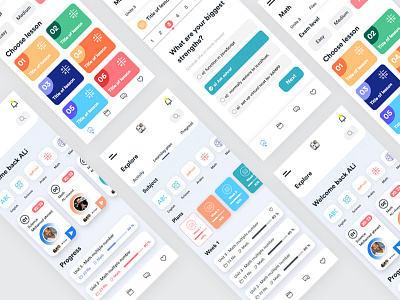 Education Screen adobexd app brilliant design edducation app flat identity illustration logo ui ui ux uidesign ux