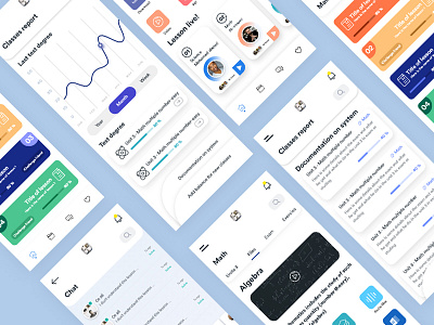 Education Screen 3 adobexd app app design charts design education app graphic ui uidesigner uidesigns ux