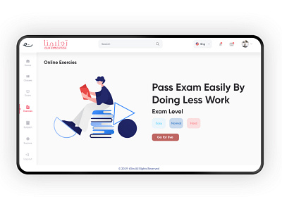 Education home page3 brand brilliant design education exam graphic icon illustration online exercies ui ux web experience