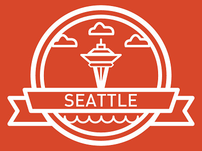 Seattle Badge badge icon ios seattle typebat