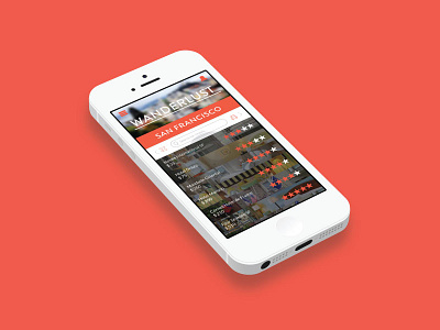 Wanderlust App Design app iphone mobile ui