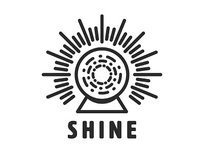 Shine Logo crystalball magic shine
