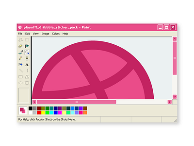 MS Dribbble dribbble ms mule paint sticker