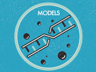 Models Badge badge dna models science