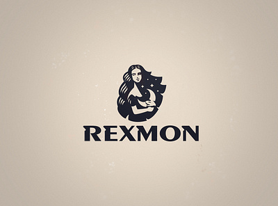 Rexmon logo moon woman