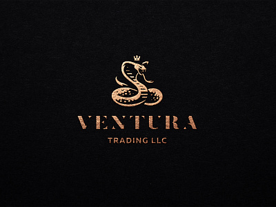 Ventura logo cobra crown logo snake snake logo venture