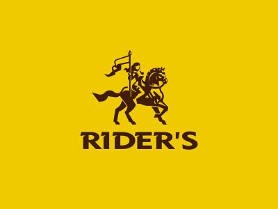 Rider’s horse logo rider woman