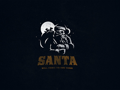 Happy New Year. Bad Santa will come to us soon)! happynewyear logo santa skull
