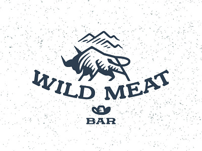 Wild meat. bar bull cowboy meat mountain wild