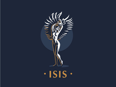 ☥ Egyptian Goddess Isis. design egypt egyptiangods graphics illustration isis logo mythology vector
