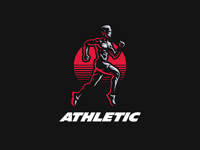 Athletic athletic man run sport