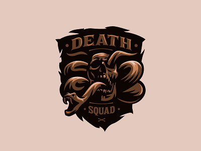 Death squad biker skull snake