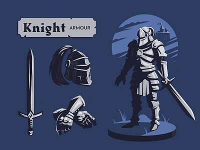 Knight armour armour illustration knight medieval vector