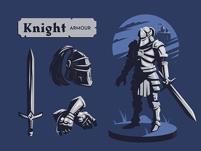 Knight armour armour illustration knight medieval vector