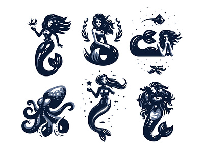 Mermaids mermaid mermaids octopus sea