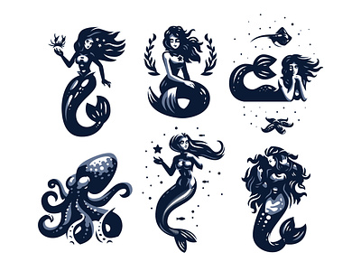Mermaids mermaid mermaids octopus sea