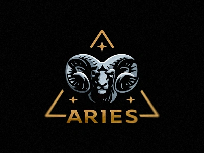 Aries logo aries bighorn logo ram star zodiac