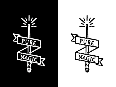 Pure Magic design harry potter illustration magic vector wand