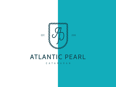 Atlantic Pearl design icon logo monogram pantone typography