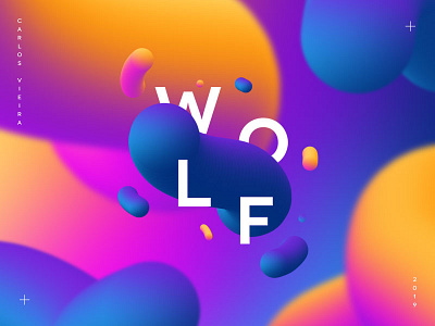 Fluid Wolf animation app branding color design graphic design handmade icon illustration logo logotype pantone ui ux vector