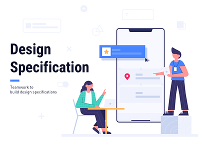 Design specification illustration spec specfication teamwork ui