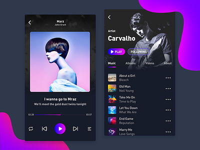 Music App by tkback for RaDesign on Dribbble