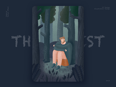 The Forest animal animation colour dark design illustration interface ios11 logo ui ux web