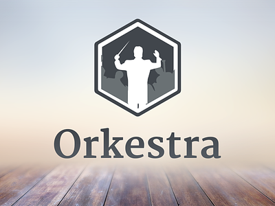 Orkestra Logo app apple logo mobile music orchestra startup