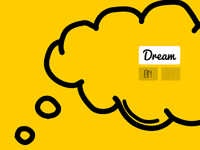 Dream On black cloud dream on idea rebound switch yellow