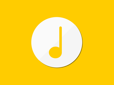 Music Icon circle icon music note ply yellow