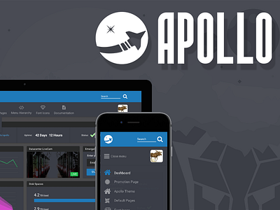 Apollo Theme & Layout admin angular apollo dark dashboard interface menu mobile primefaces ui web